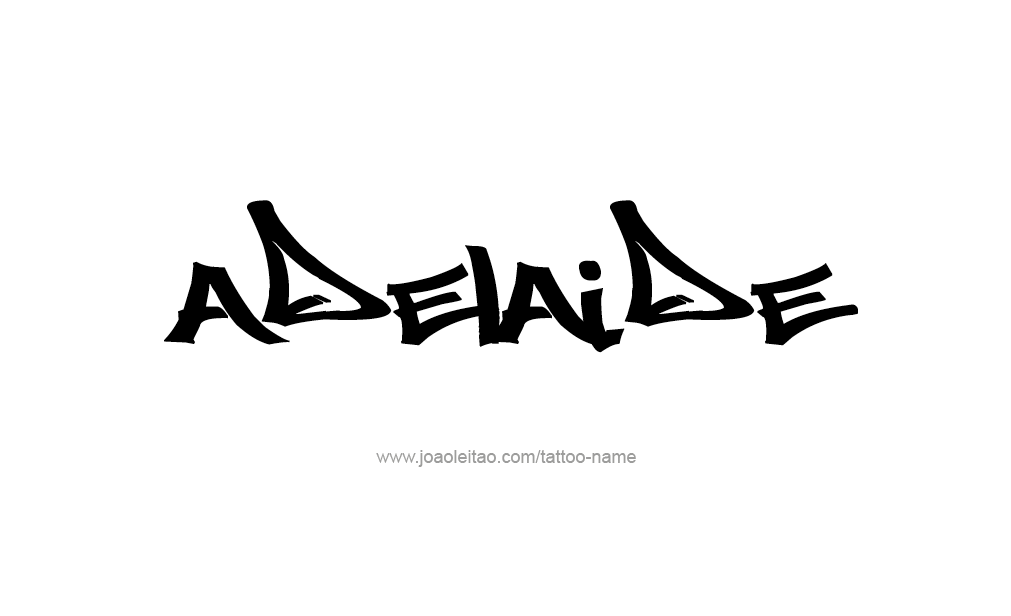 Tattoo Design  Name Adelaide   