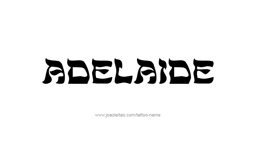 Tattoo Design  Name Adelaide   