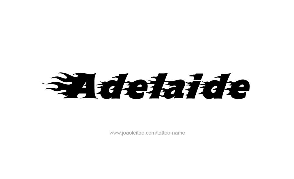 Tattoo Design  Name Adelaide   