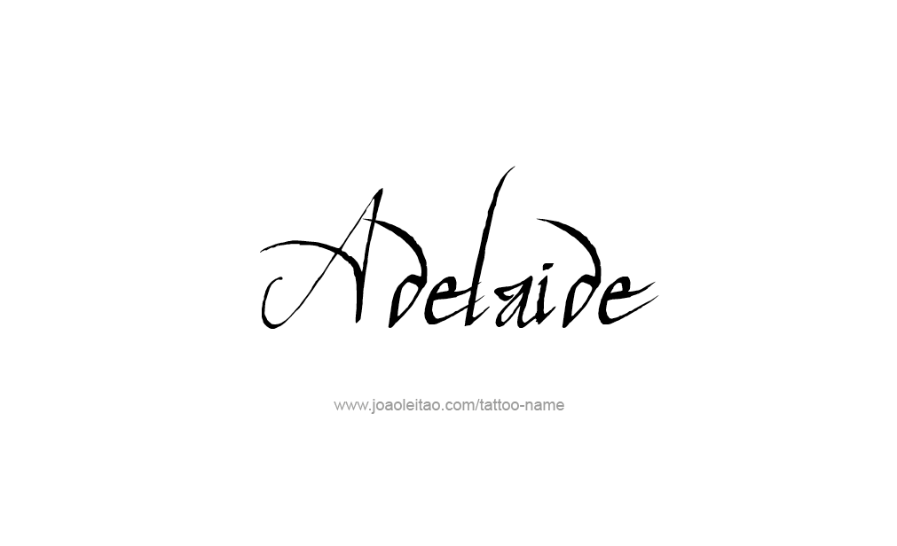 Tattoo Design  Name Adelaide   