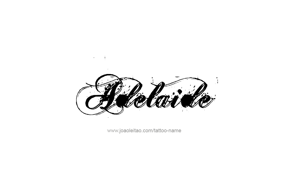 Tattoo Design  Name Adelaide   