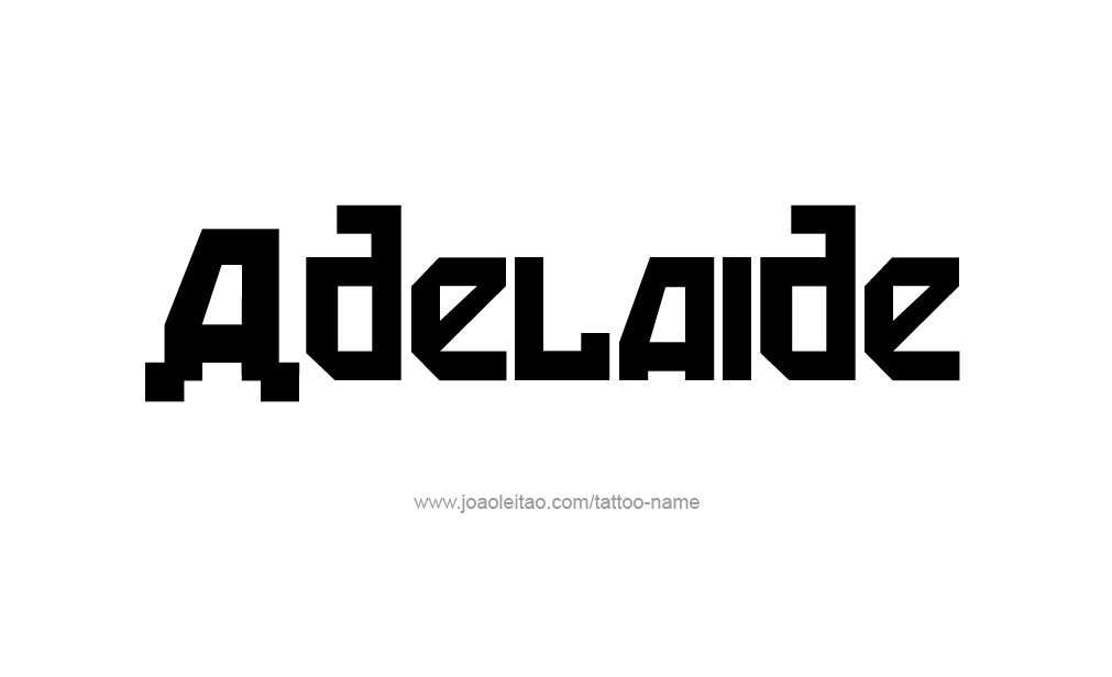 Tattoo Design  Name Adelaide   