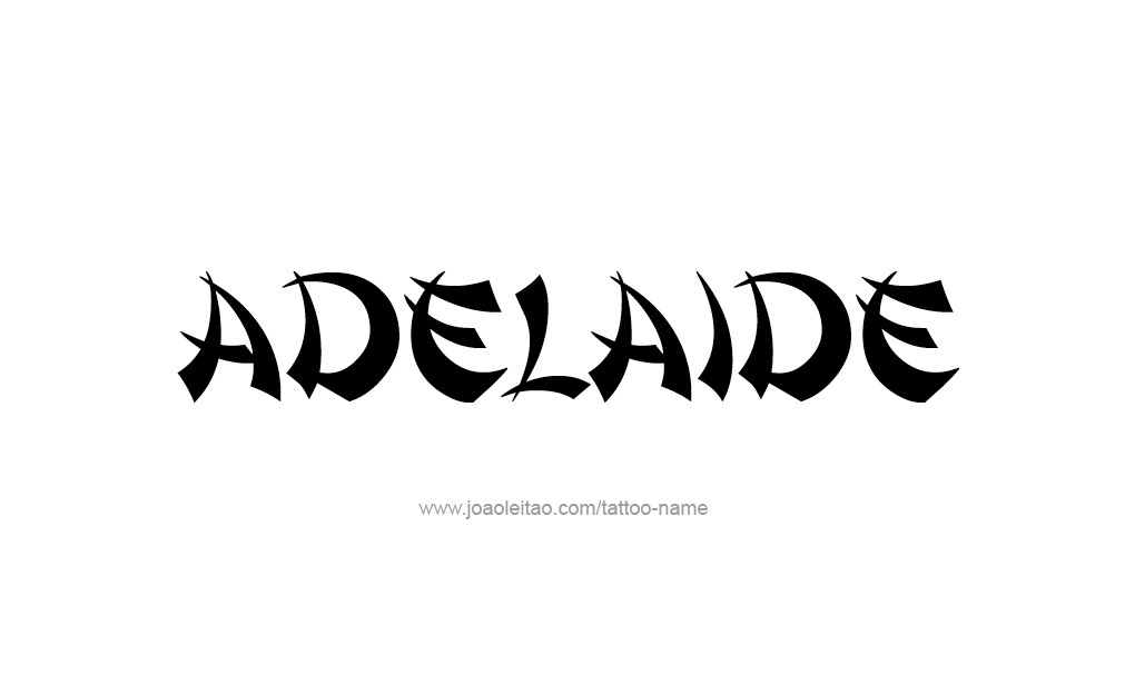 Tattoo Design  Name Adelaide