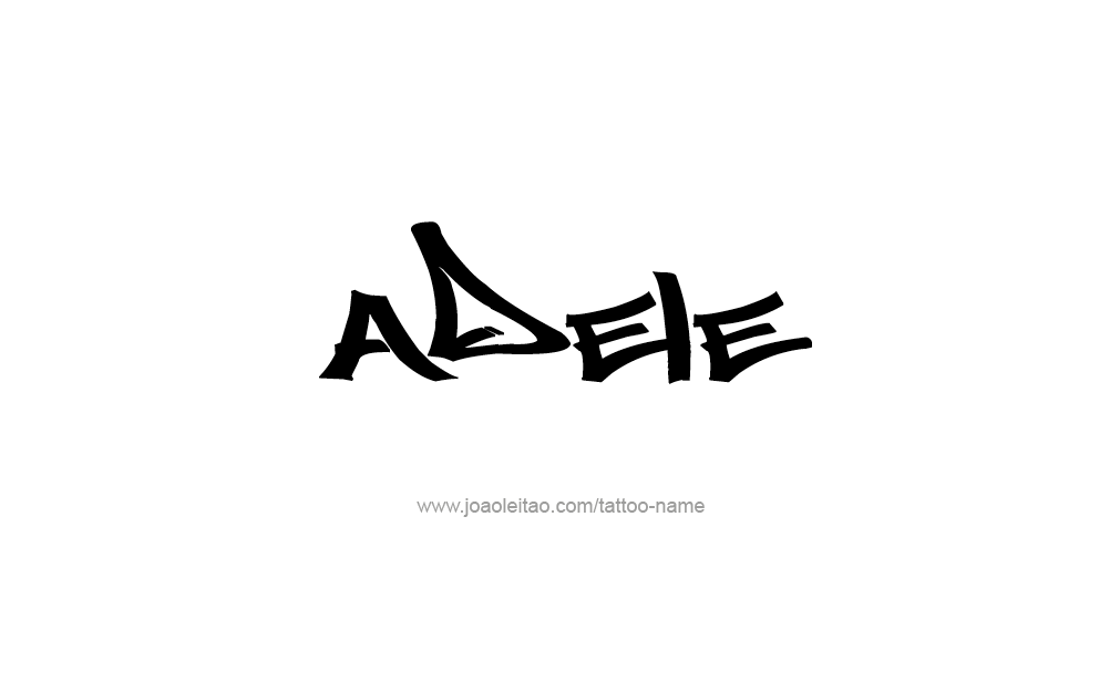 Tattoo Design  Name Adele   