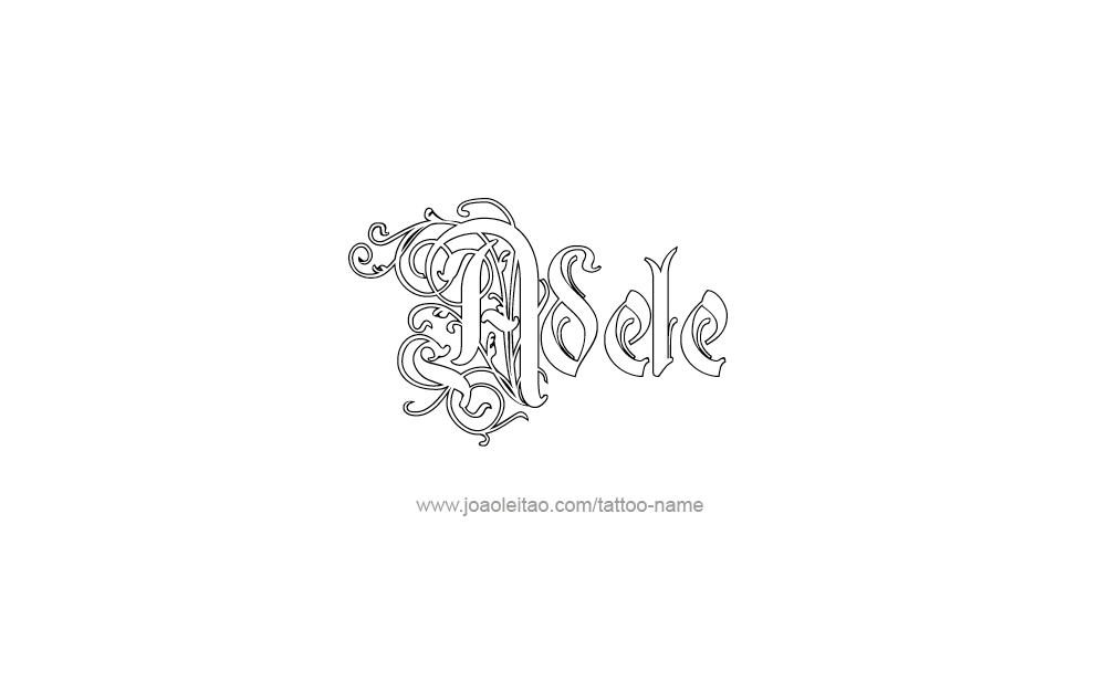 Tattoo Design  Name Adele   