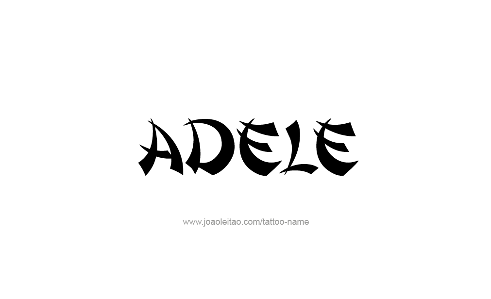 Tattoo Design  Name Adele