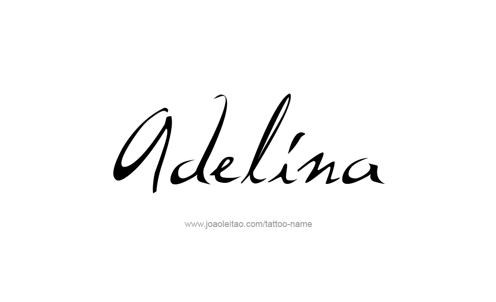 Tattoo Design  Name Adelina   