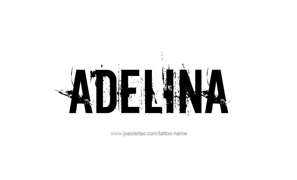 Tattoo Design  Name Adelina   