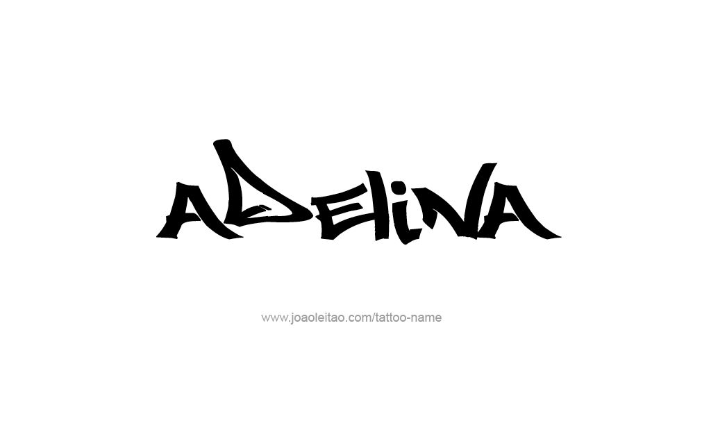 Tattoo Design  Name Adelina   