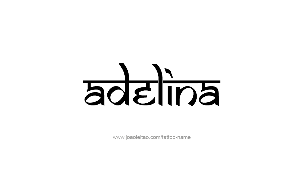 Tattoo Design  Name Adelina   