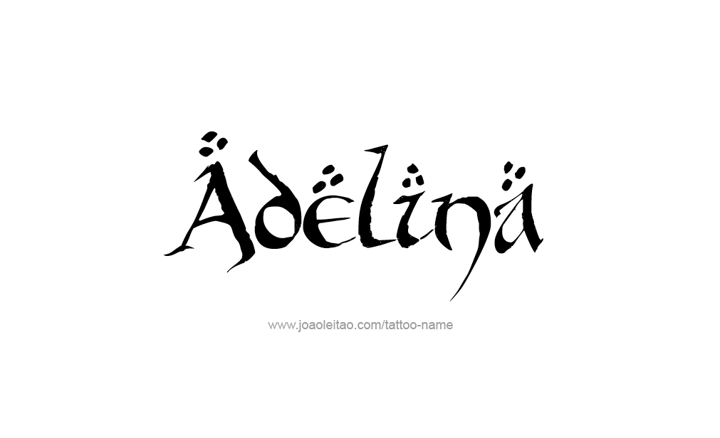 Tattoo Design  Name Adelina   