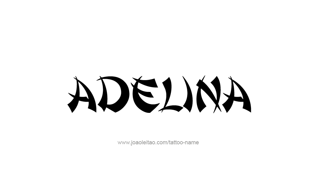 Tattoo Design  Name Adelina