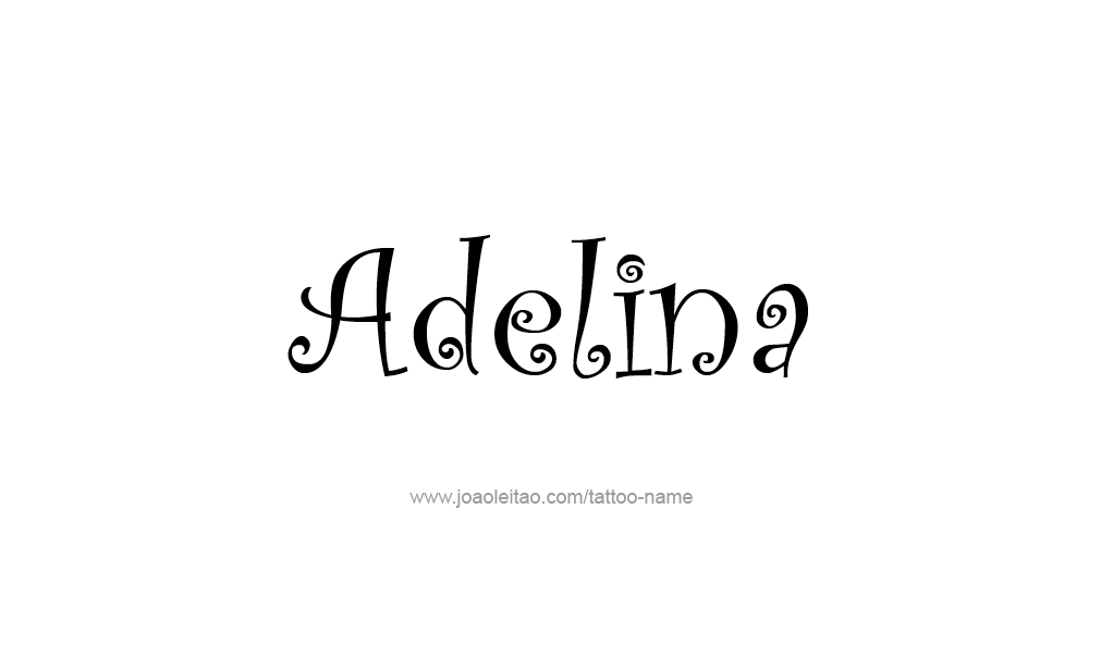 Tattoo Design  Name Adelina   