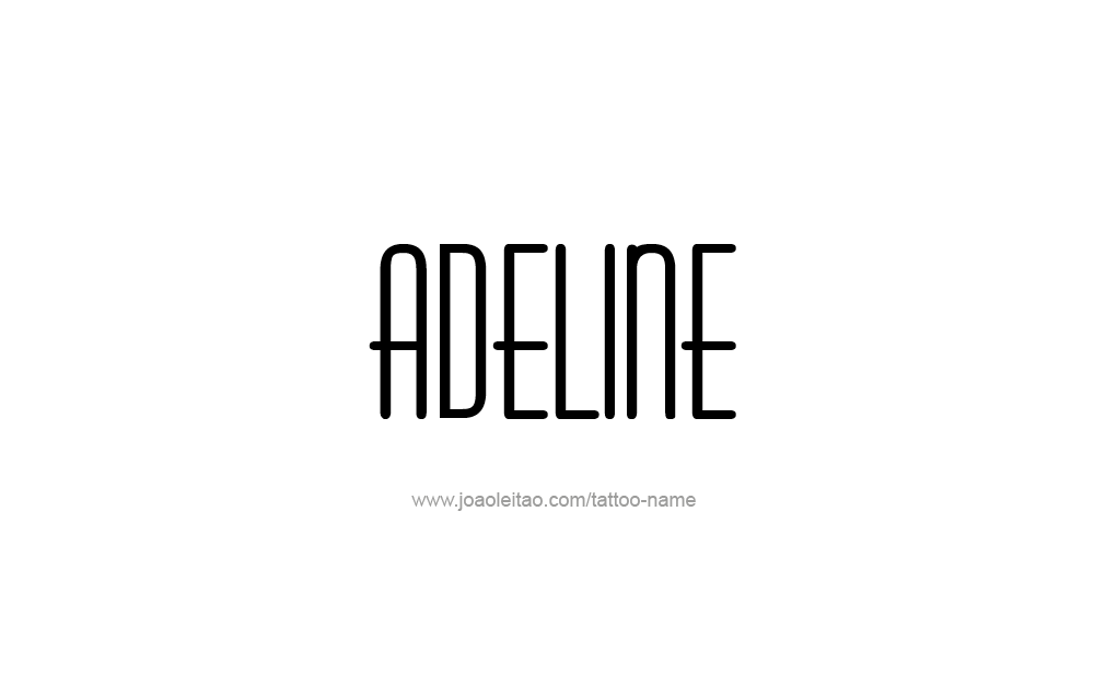 Tattoo Design  Name Adeline   