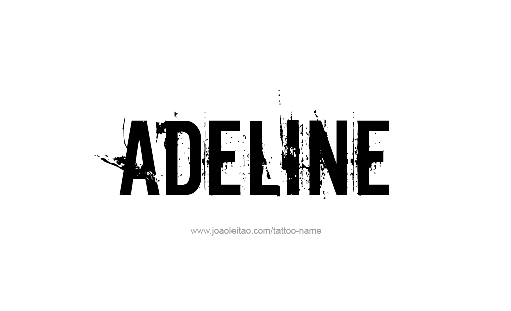 Tattoo Design  Name Adeline   