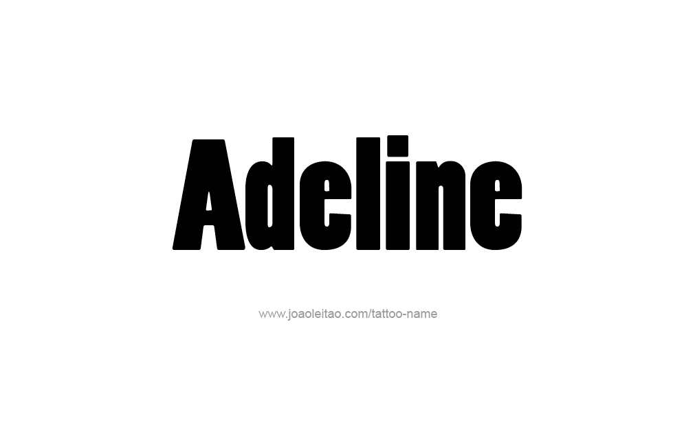 Tattoo Design  Name Adeline   