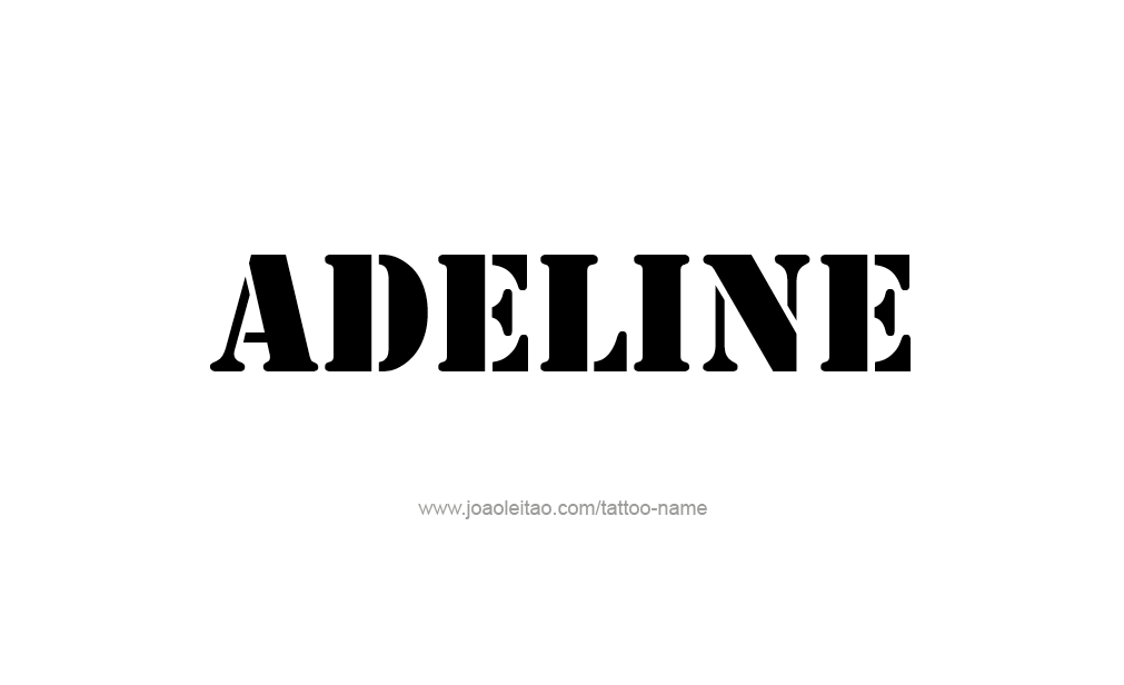 Tattoo Design  Name Adeline   