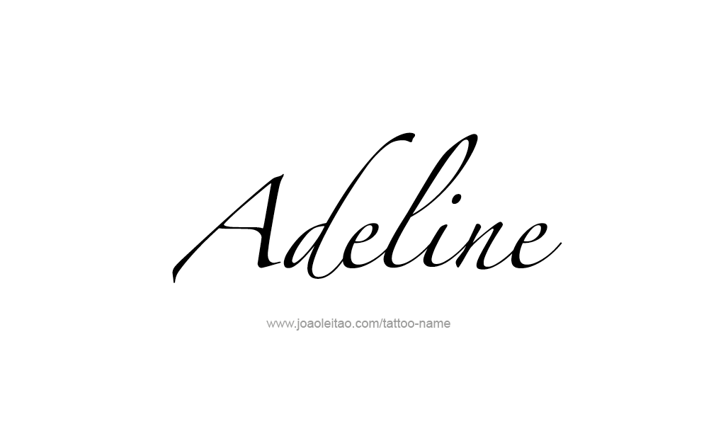 Tattoo Design  Name Adeline   