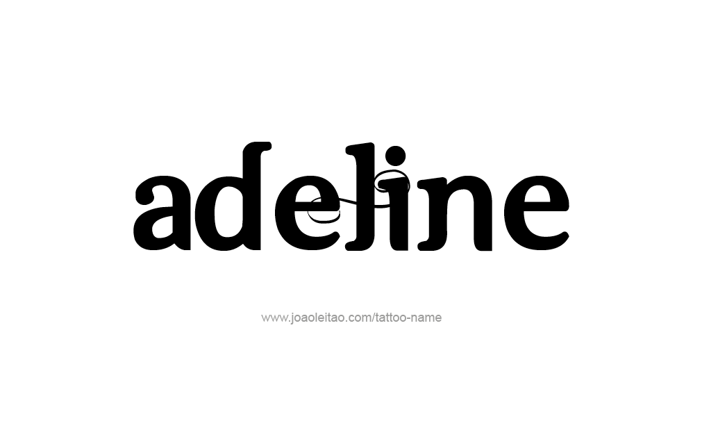 Tattoo Design  Name Adeline   