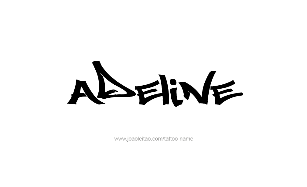 Tattoo Design  Name Adeline   