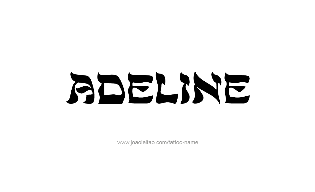 Tattoo Design  Name Adeline   