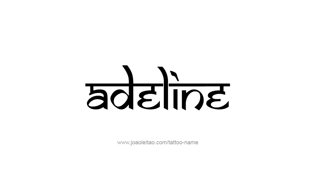 Tattoo Design  Name Adeline   