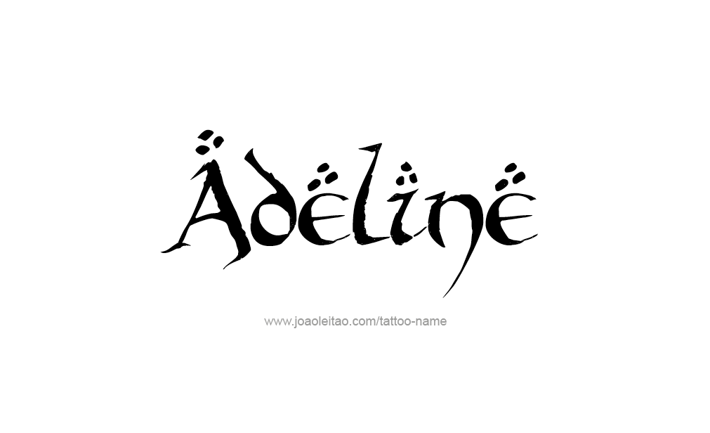 Tattoo Design  Name Adeline   