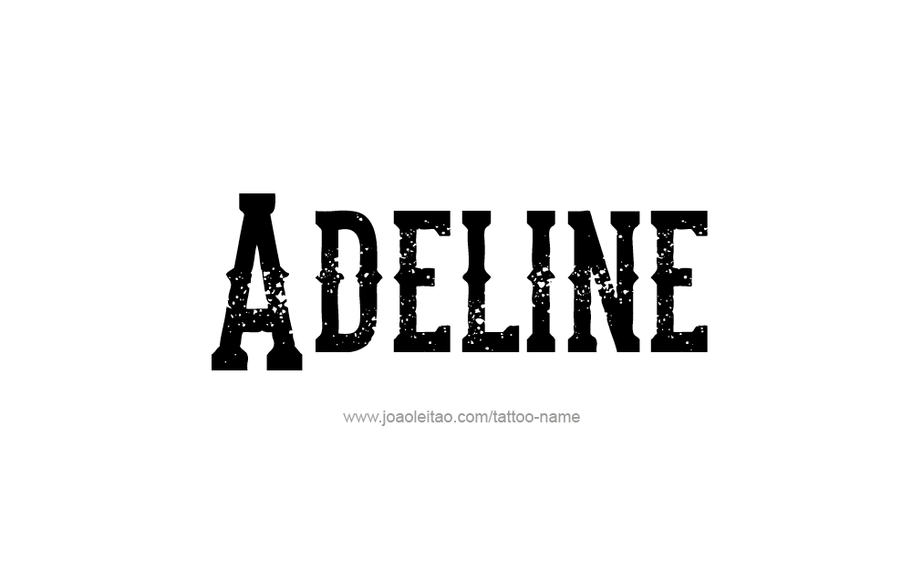 Tattoo Design  Name Adeline   