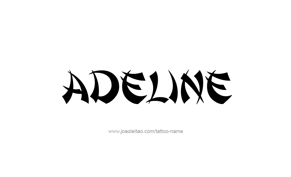 Tattoo Design  Name Adeline