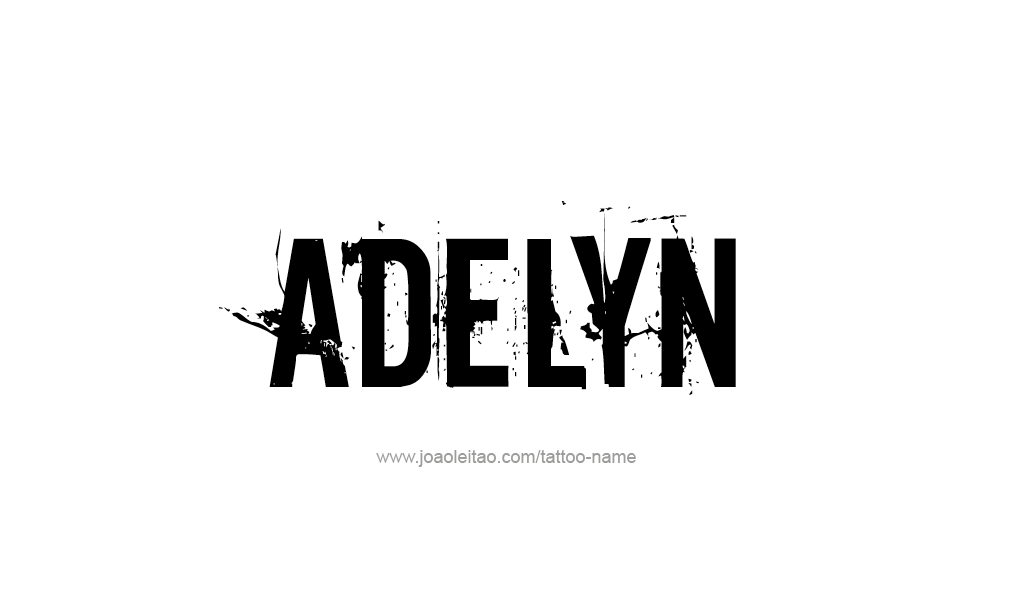 Tattoo Design  Name Adelyn   