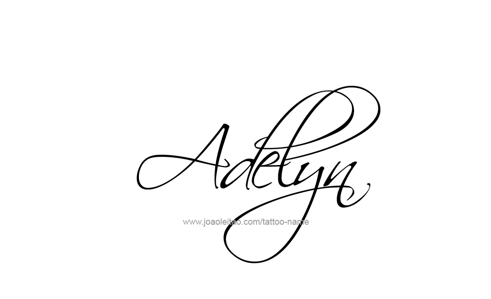 Tattoo Design  Name Adelyn   