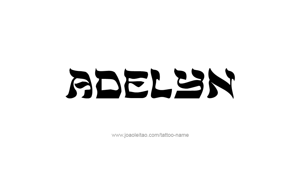 Tattoo Design  Name Adelyn   