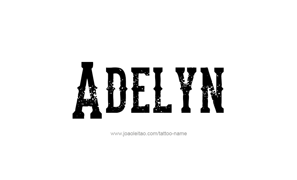 Tattoo Design  Name Adelyn   