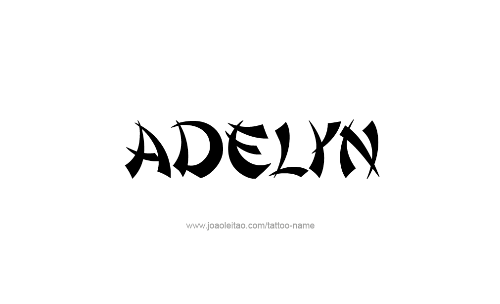 Tattoo Design  Name Adelyn