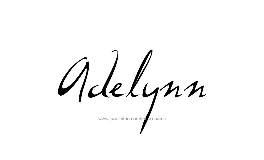 Tattoo Design  Name adelynn   