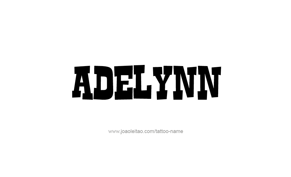 Tattoo Design  Name adelynn   