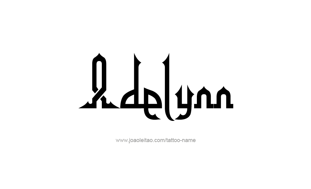 Tattoo Design  Name adelynn   