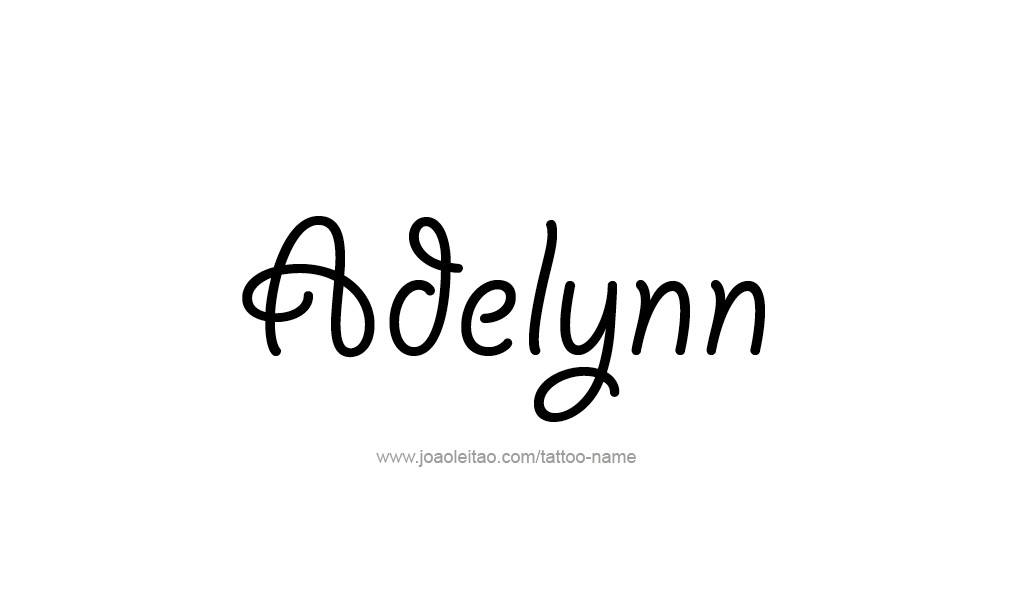 Tattoo Design  Name adelynn   