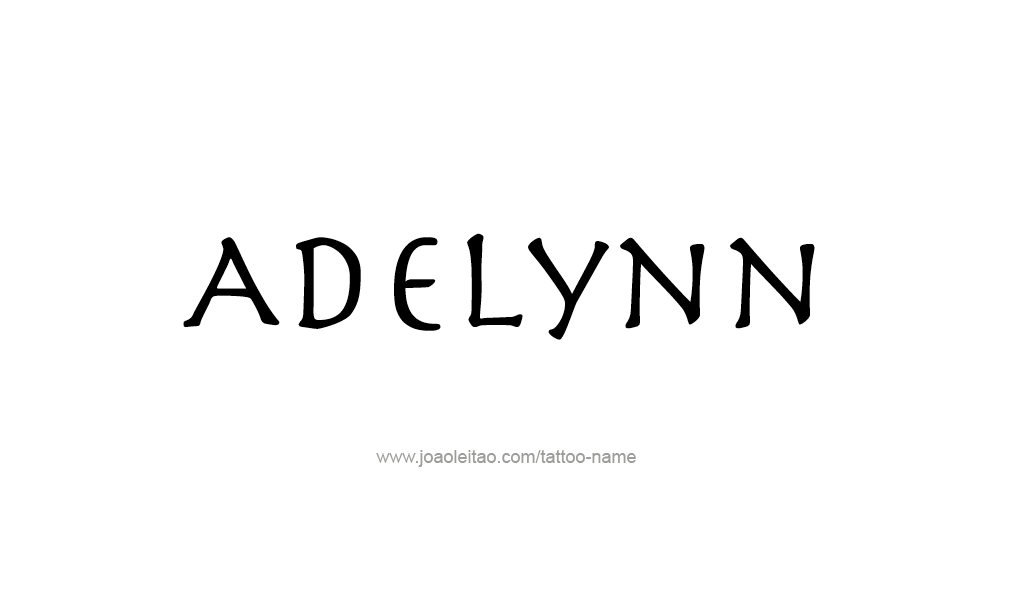 Tattoo Design  Name adelynn   