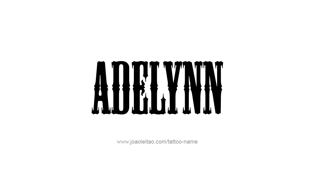 Tattoo Design  Name adelynn   