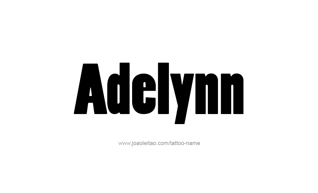 Tattoo Design  Name adelynn   