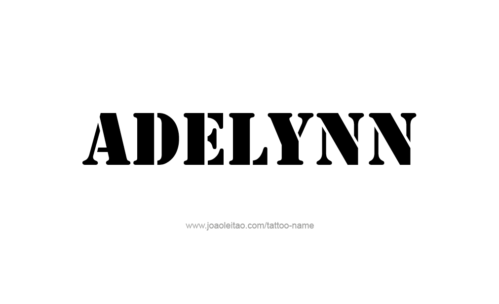 Tattoo Design  Name adelynn   