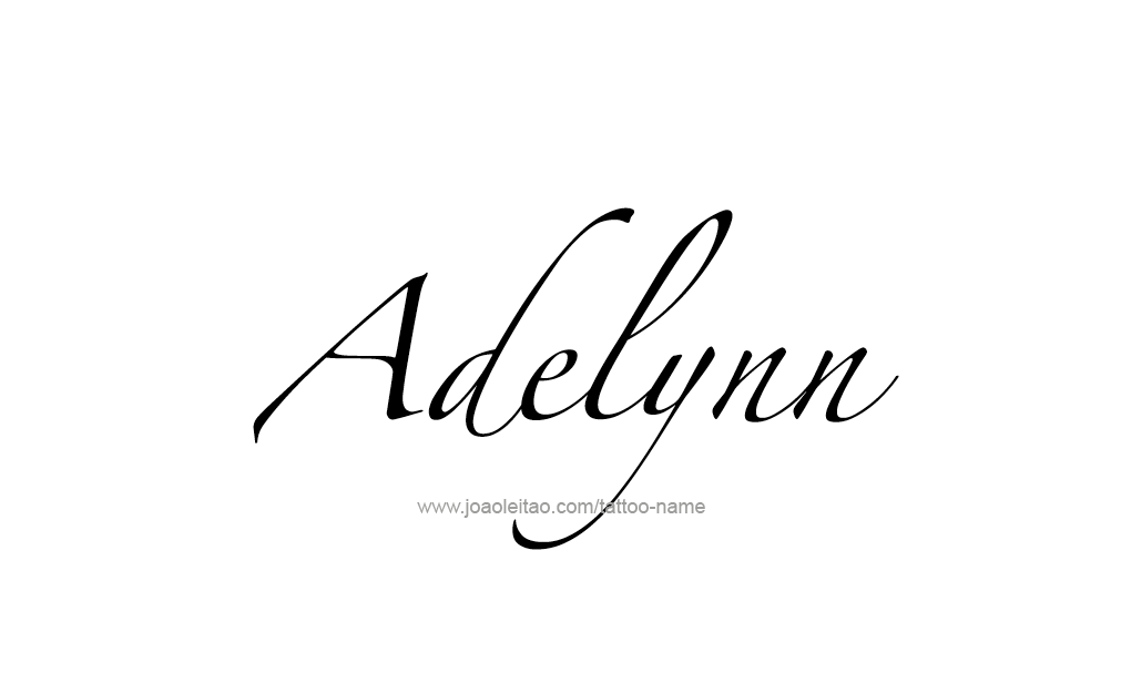 Tattoo Design  Name adelynn   