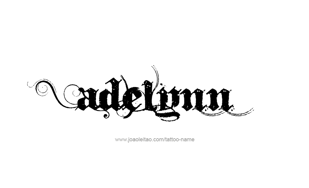 Tattoo Design  Name adelynn   