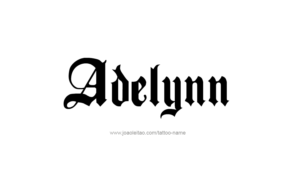 Tattoo Design  Name adelynn   