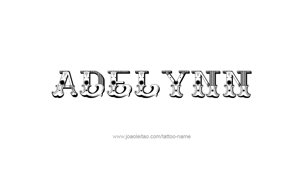 Tattoo Design  Name adelynn   