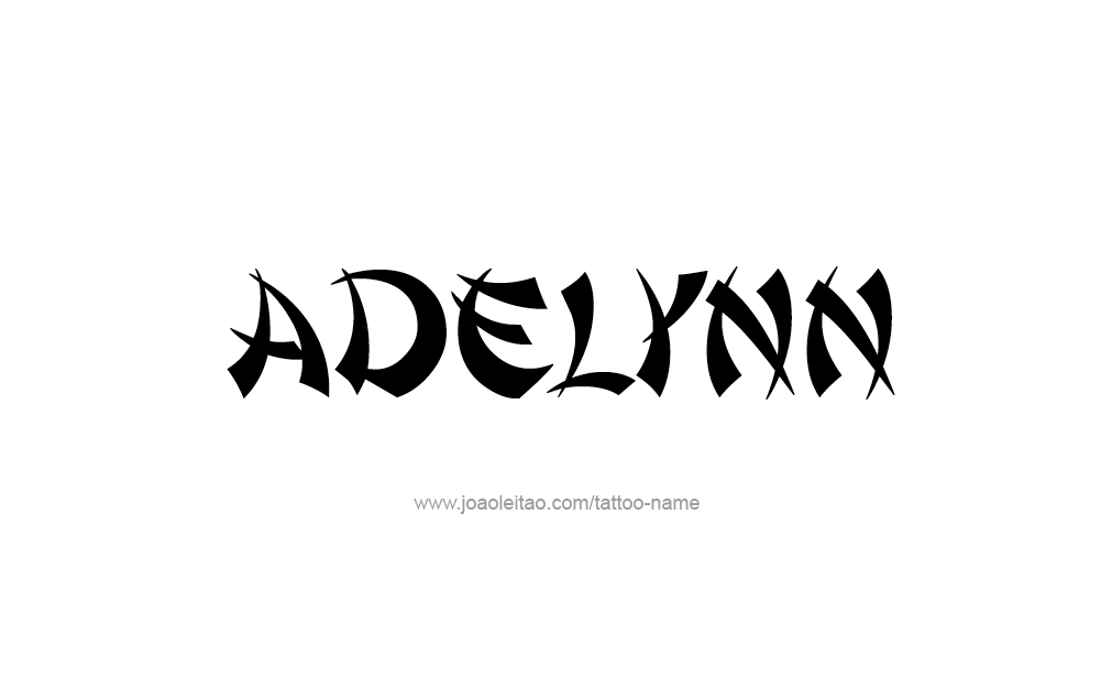 Tattoo Design  Name adelynn