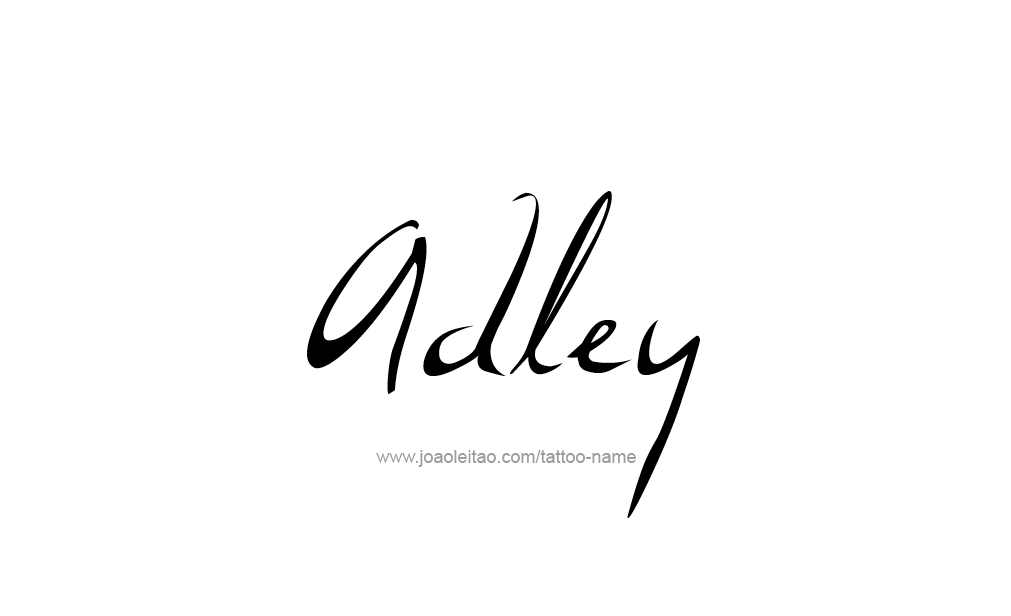 Tattoo Design  Name adley   