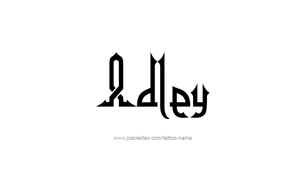 Tattoo Design  Name adley   