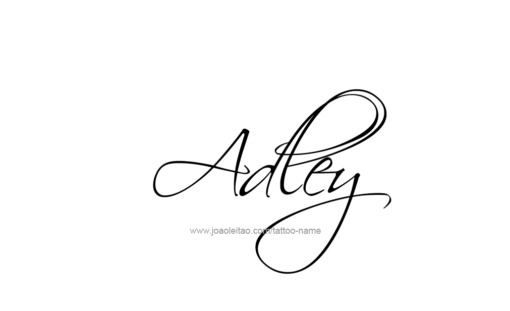 Tattoo Design  Name adley   